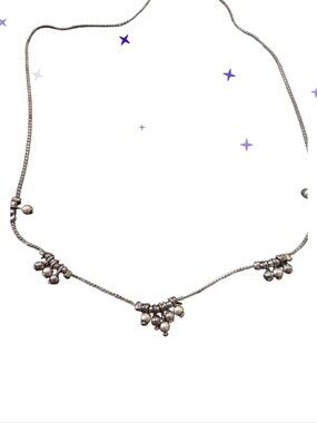 Silver Bead Accent Vtg Necklace